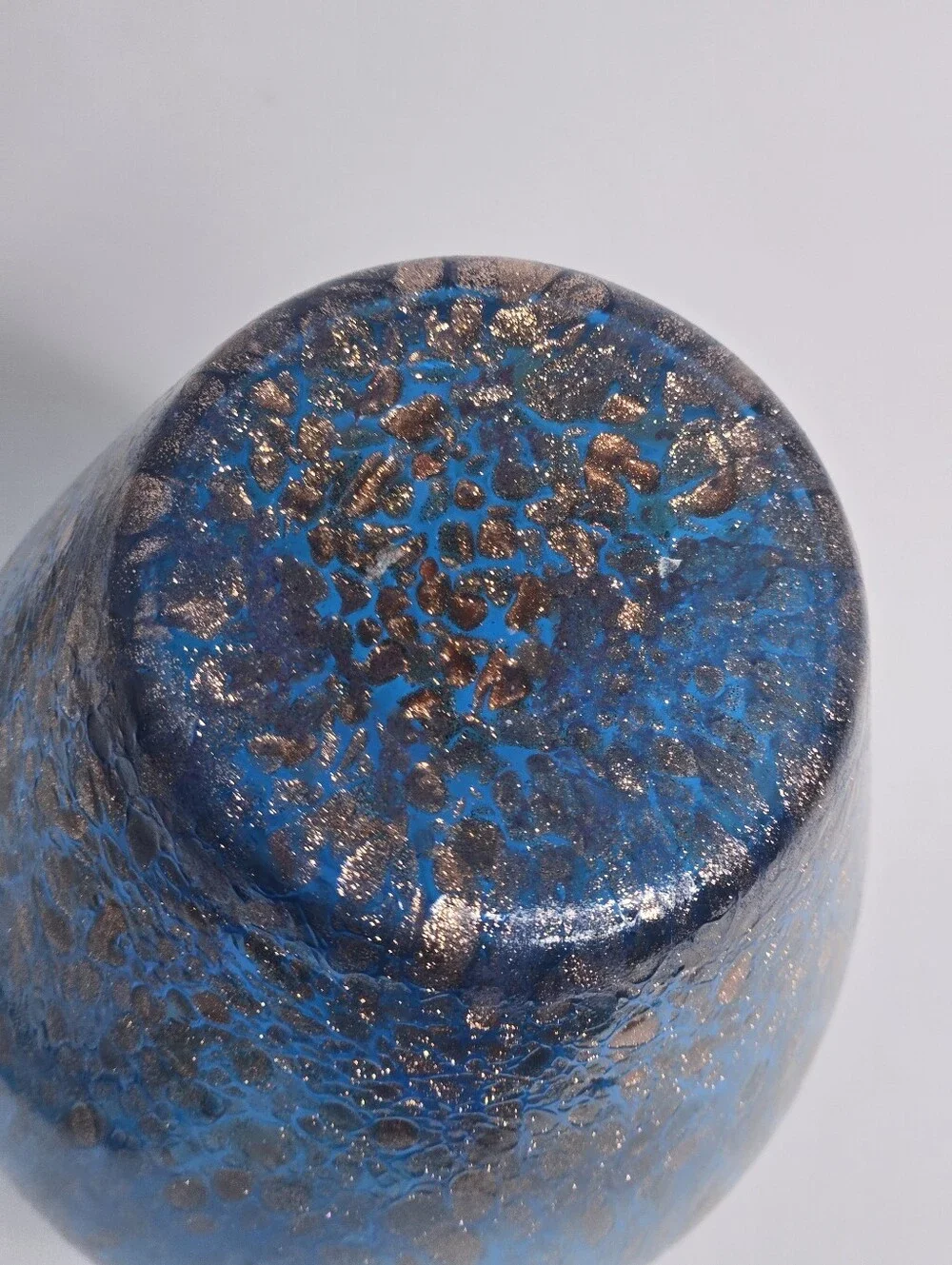 Vintage Dale Tiffany Amphora Adventurine Copper Flecked Vase